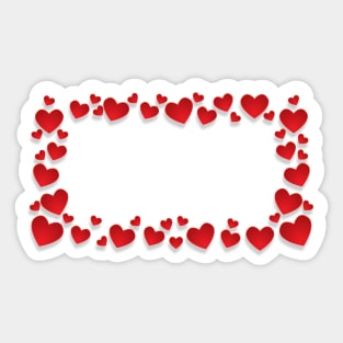 Te Iubesc I Love You Romanian Dragoste Cute Red Hearts Sticker